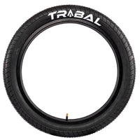 Tribal 20" Logo Tyres - Black 2.40"