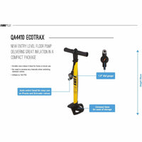 Truflo Ecotrax Floor Pump - Yellow