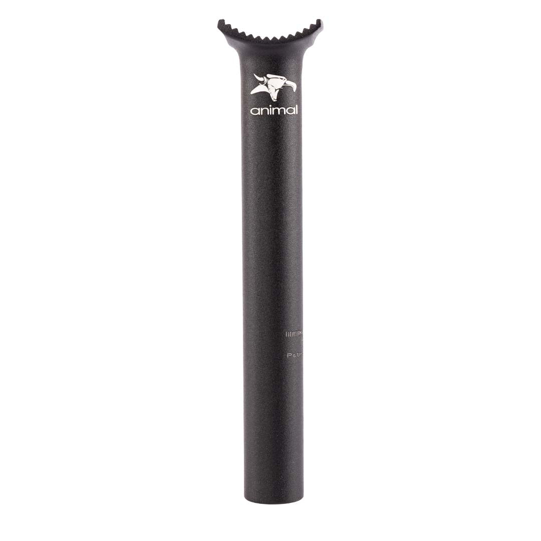 animal bikes black bmx seat post 200mm