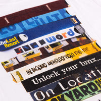 backyard VHS white bmx t-shirt
