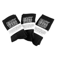 backyard black bmx socks