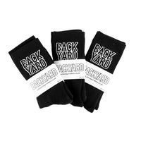 backyard black bmx socks