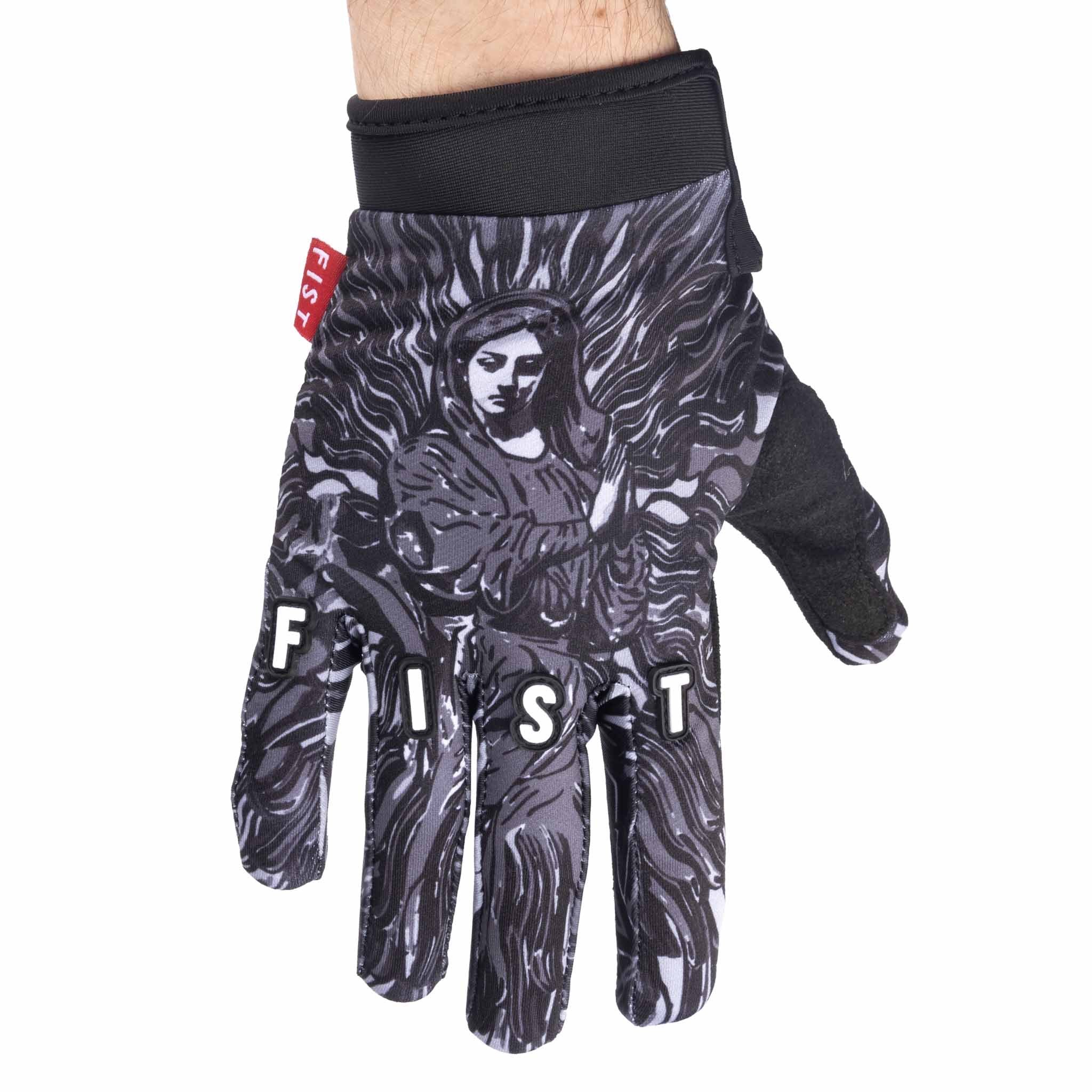 Fist Handwear Chapter 20 Mercy Gloves - Black / Grey top design detail | Backyard UK BMX Shop