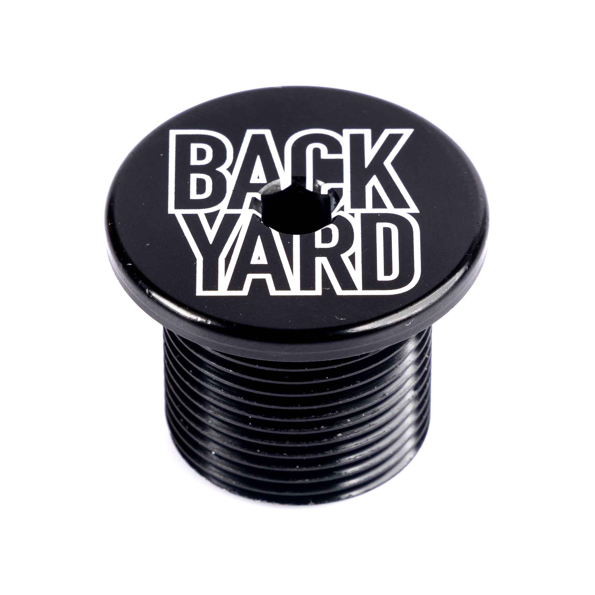 Backyard Logo Top Cap - Black H24 laser etched