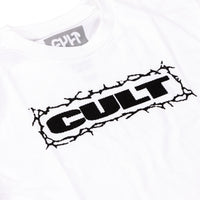 Cult Bolts T-Shirt - White Detail | Backyard UK BMX Shop