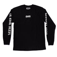 Cult Leave With Us Long Sleeve T-Shirt - Black Front | Backyard UK BMX Shop