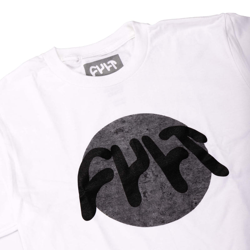 Cult Lunar T-Shirt - White Detail | Backyard UK BMX Shop