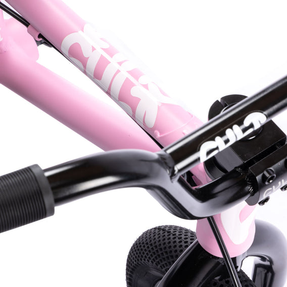 Cult 2024 Juvenile 12" BMX Bike -  Pink With Black Parts 13.25" | Backyard BMX UK Shop 