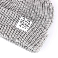 Backyard BMX Logo Beanie - Grey tag detail