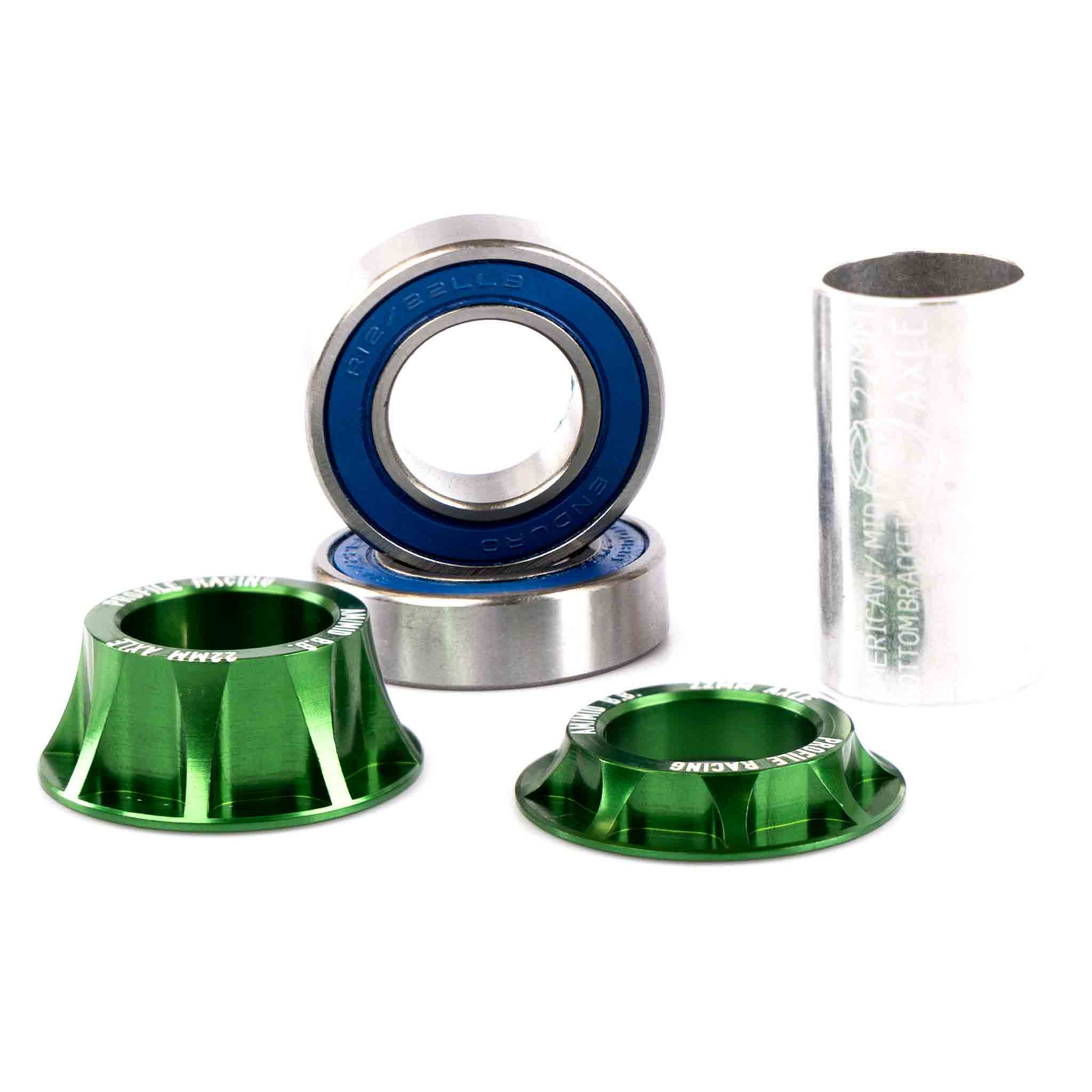 Profile Mid Bottom Bracket - Green 22mm