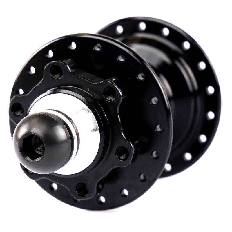 Profile RHD Mini Female Disc Hub - Gloss Black 9 Tooth 6 bolt disc mount