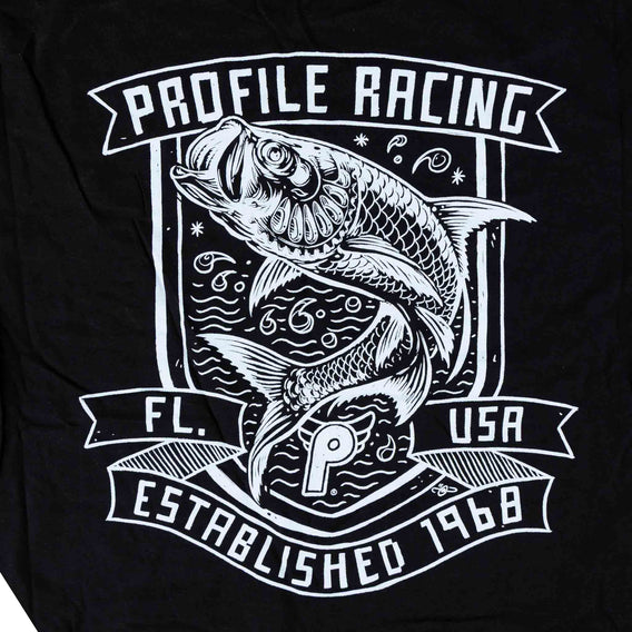Profile Tarpon T-Shirt - Black design