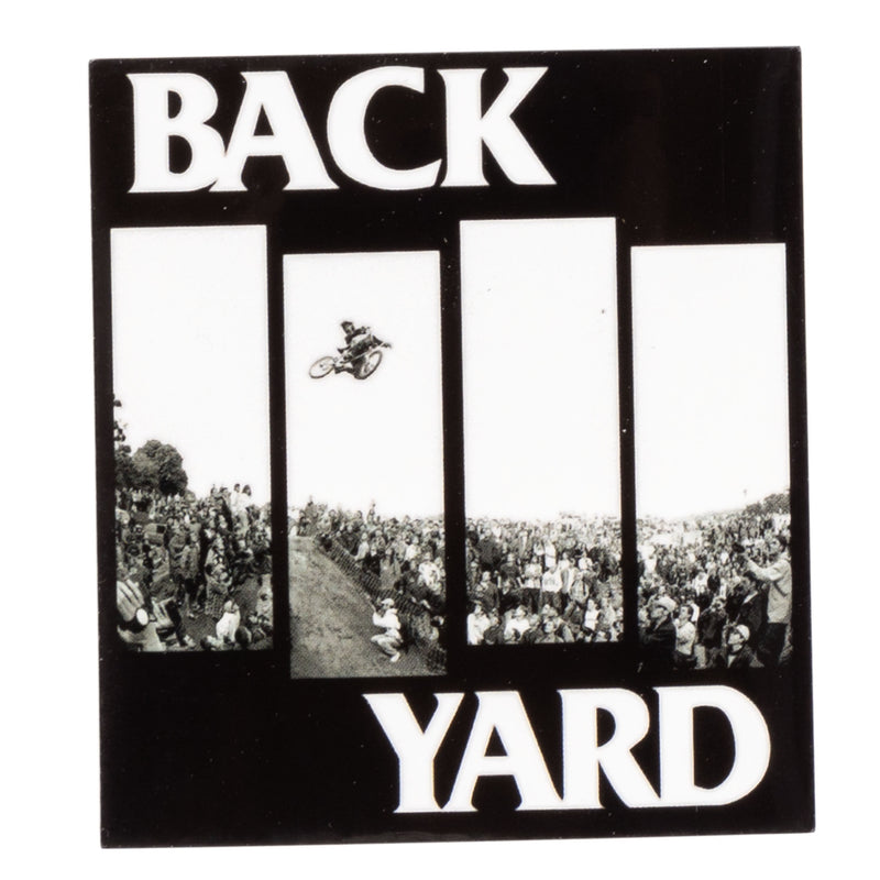 Backyard BMX Flag Sticker - Black