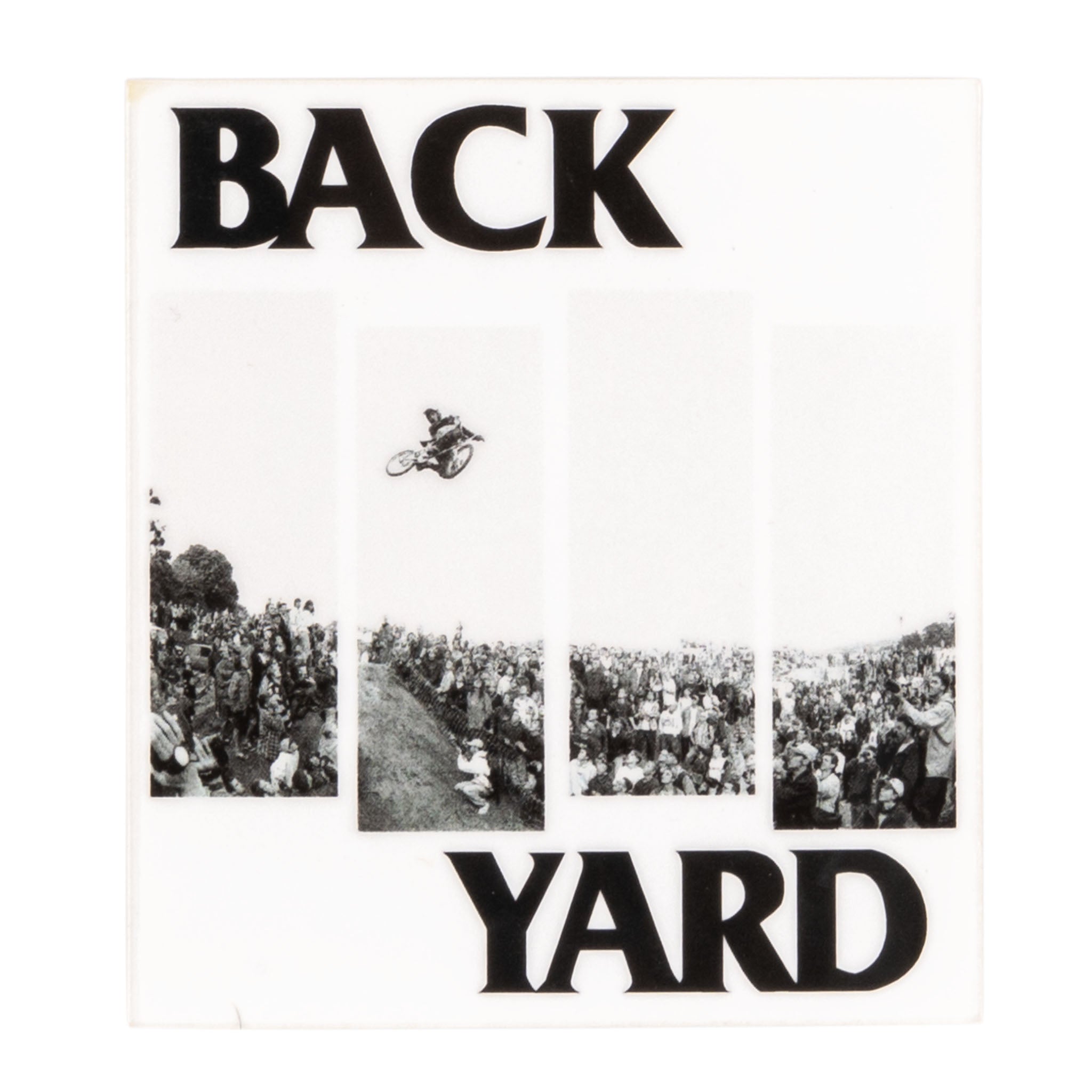 Backyard BMX Flag Sticker - Clear