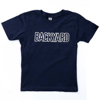 Backyard BMX Logo Kids T-Shirt - Navy Blue | BMX