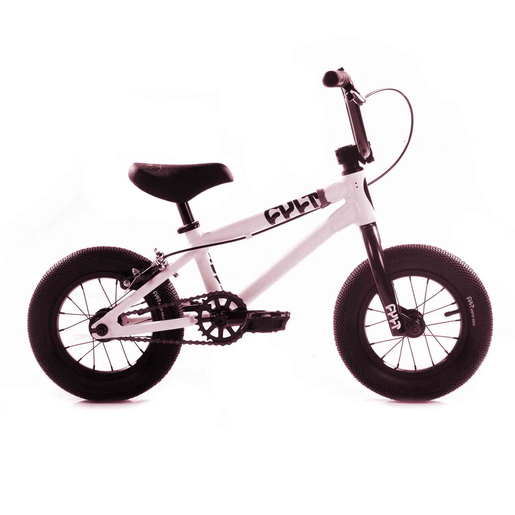 Cult Juvenile 12" Bike - White With Black Parts 13.25" right hand side