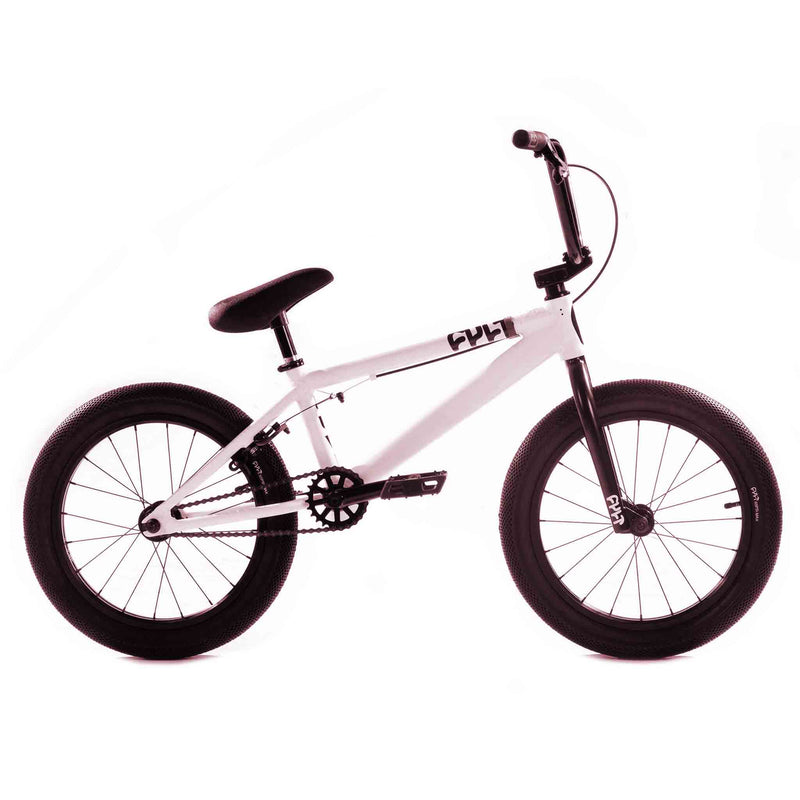 Cult Juvenile 18" Bike - White With Black Parts 18" right hand side