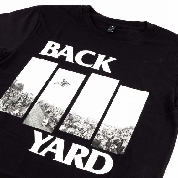 backyard flag black bmx t-shirt