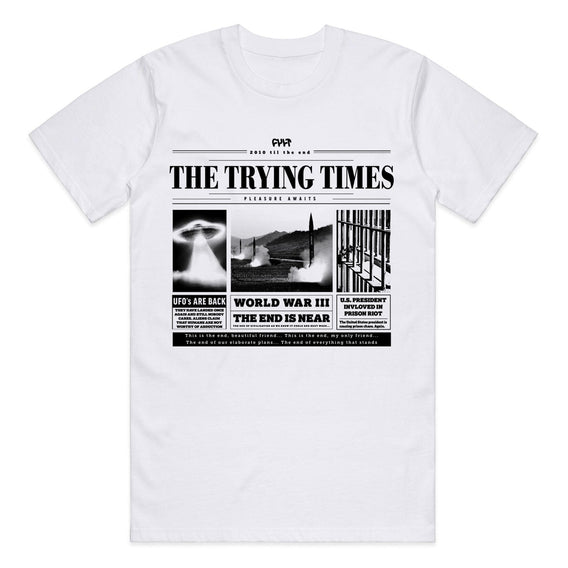 Cult BMX Trying Times T-Shirt - White | Backyard UK Shop