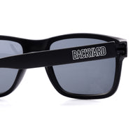 Backyard BMX Sunglasses - Black Rear View close | Backyard UK BMX Shop Hastings