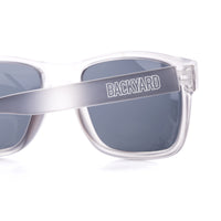 Backyard BMX Sunglasses - Clear behind close up | Backyard UK BMX Shop Hastings