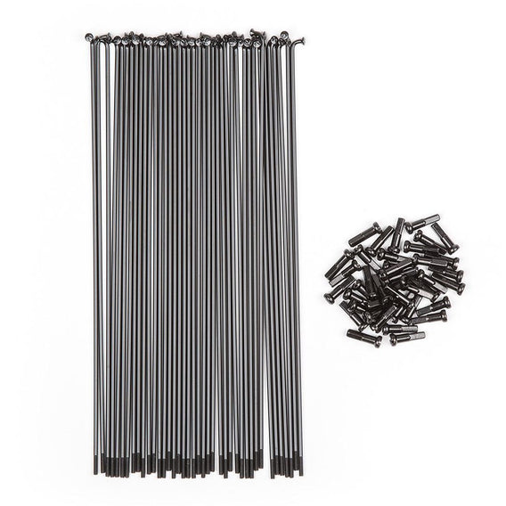 BSD Regular Spokes And Nipples - Black