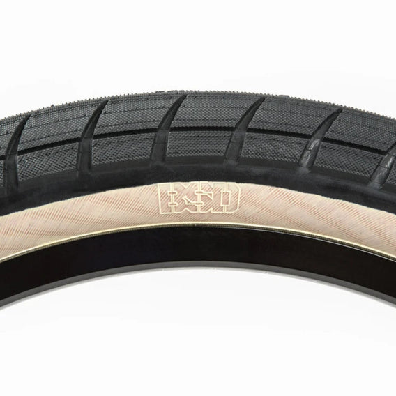 bsd donnasqueak bmx tyre black tanwall