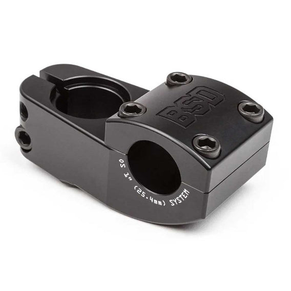 BSD Stacked Top Load 25.4mm Oversized Clamp Stem - Black 50mm Reach