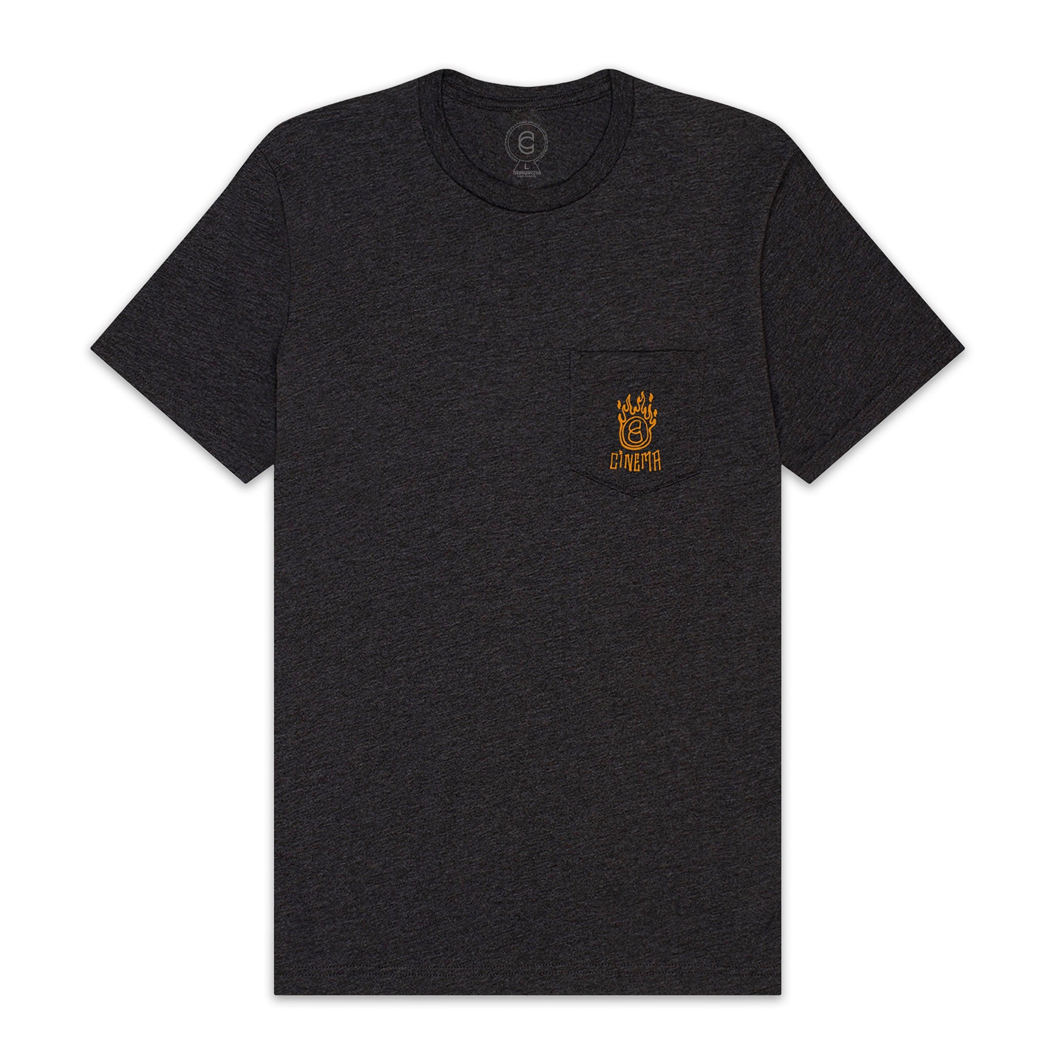 cinema burner pocket grey bmx t-shirt