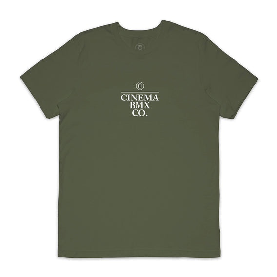 cinema stacked green bmx t-shirt