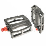 Colony Fantastic Plastic Pedals - Black/Red 9/16"