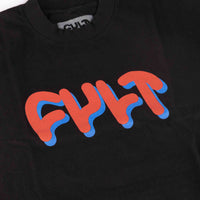 Cult Til The End T-Shirt - Black front detail