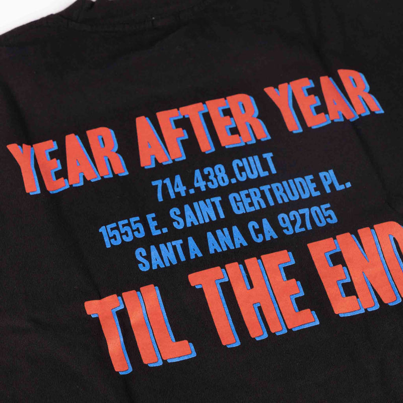 Cult Til The End T-Shirt - Black back detail