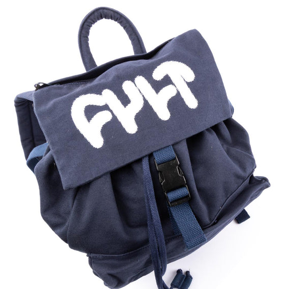 Cult Thick Logo Stash Bag - Navy Blue