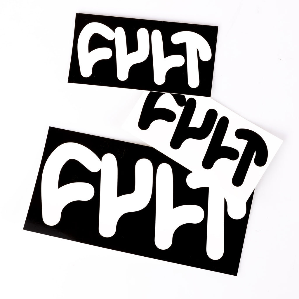 Cult Thick Logo Stickers - 3pcs | Cult BMX | Backyard BMX