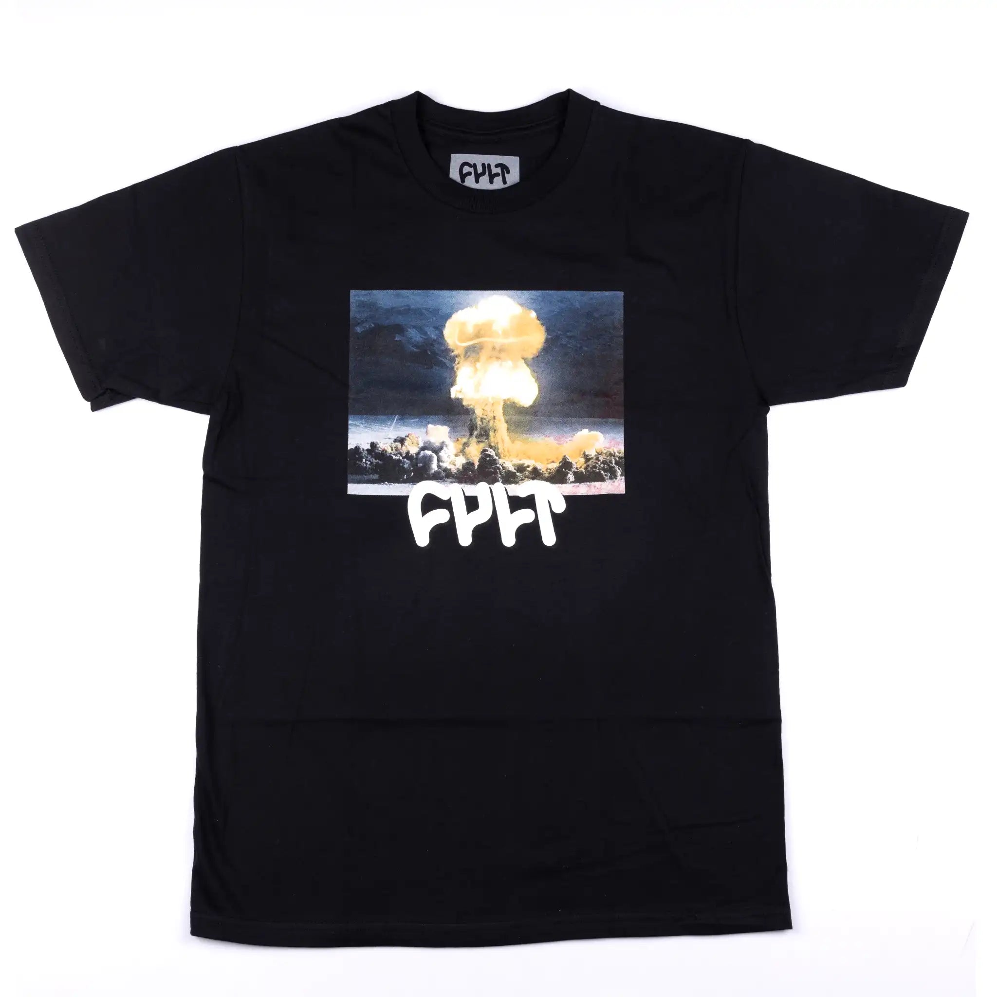 Cult Atomic T-Shirt - Black | Backyard UK BMX Shop