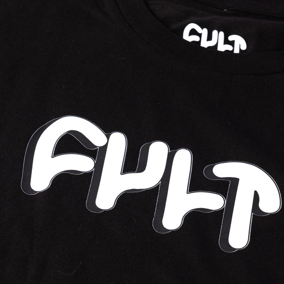 Cult Drop Shadow Tee - Black