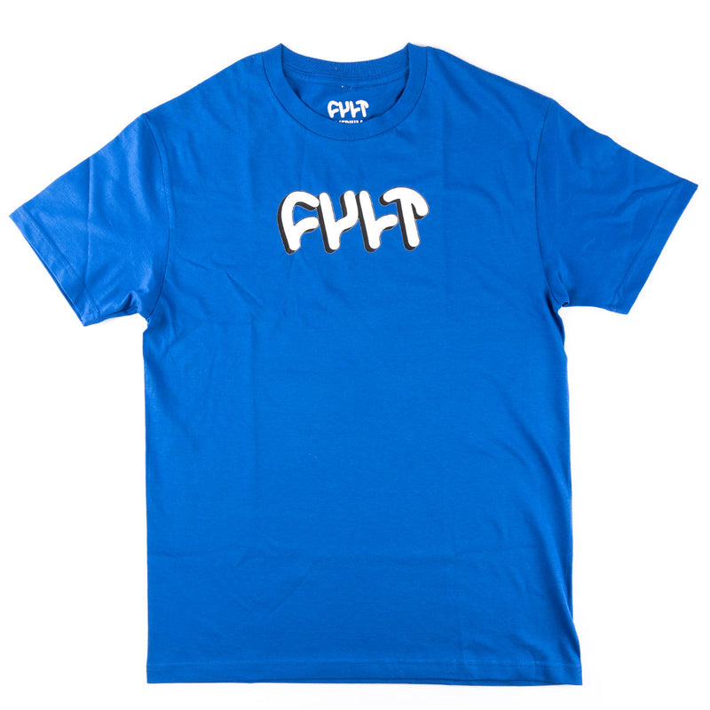 Cult Drop Shadow Tee - Blue