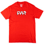 Cult Drop Shadow Tee - Red