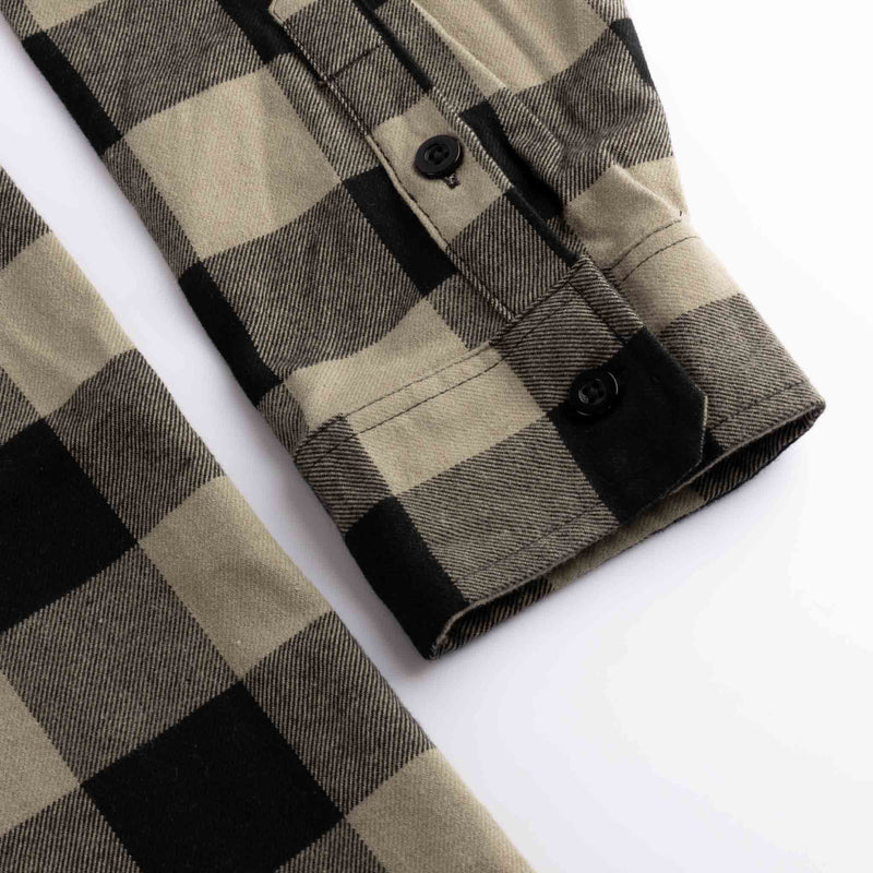 Cult Till The End Flannel Shirt - Black / Grey cuff