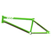 Green bicycle frame on a white background
