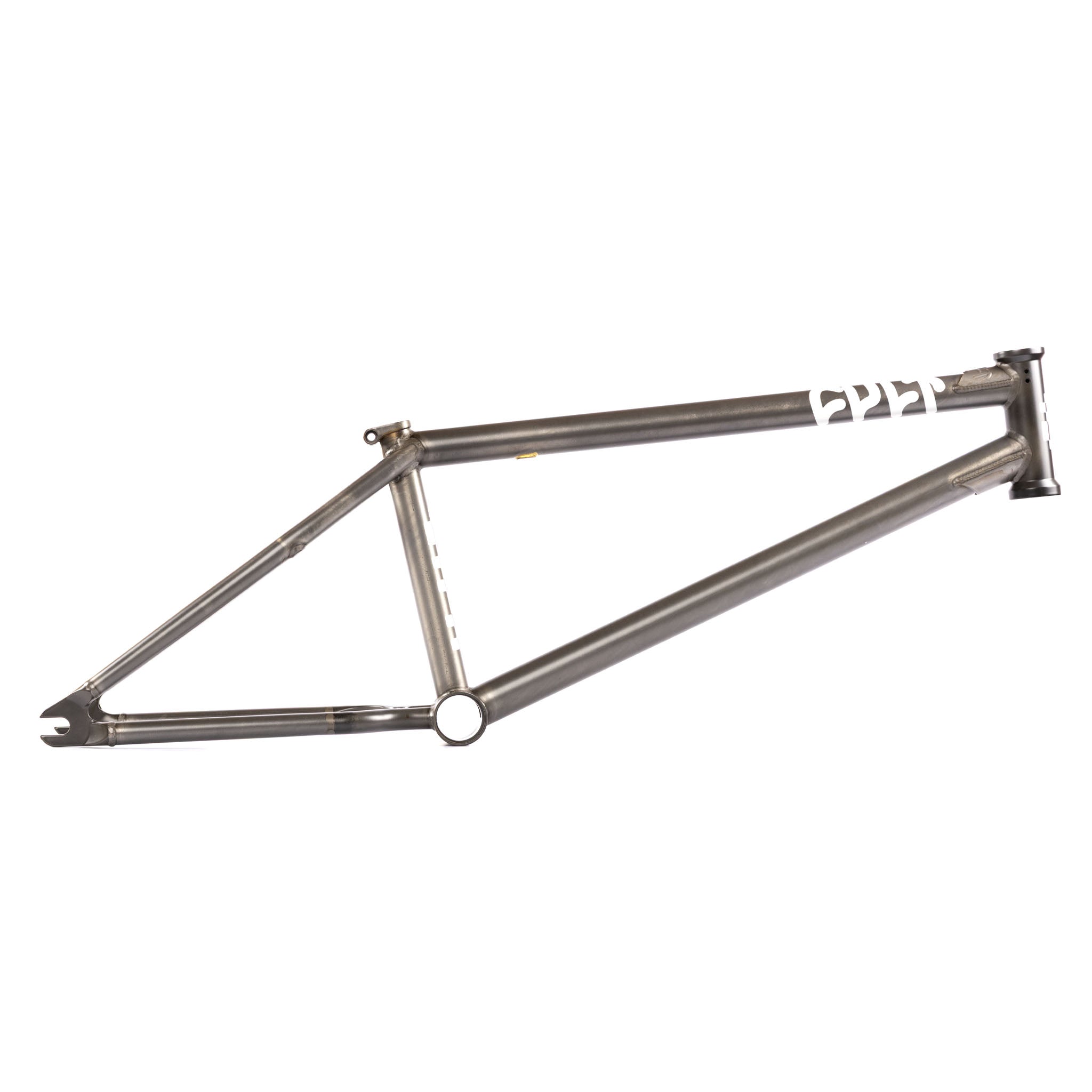 Kilian with cult Bicycle frame with a brand logo on a white background