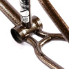 cult bmx frame in copper vein close up of the wishbone
