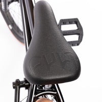 Cult 2024 Gateway BMX Bike - Black With Gum Tyres 20.5" Seat Detail | Backyard Hastings UK BMX Shop