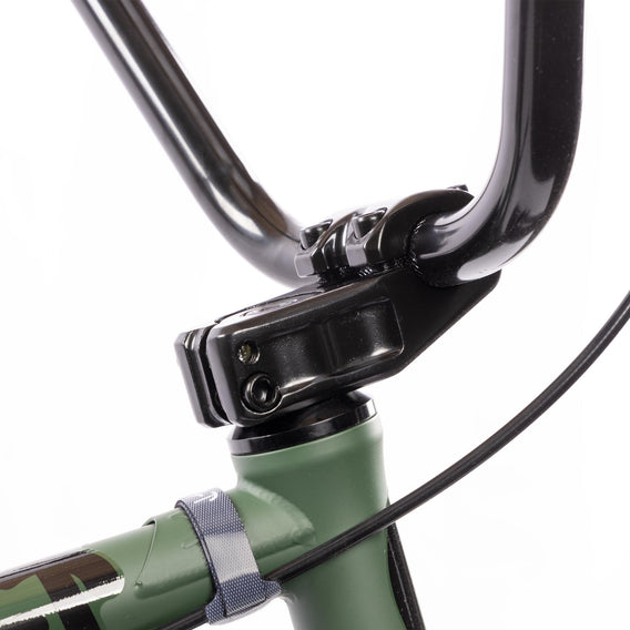 Cult 2024 Gateway BMX Bike - Green With Black Parts 20.5" Stem Detail | Backyard UK Shop BMX Hastings
