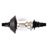 Cult LHD Hybrid Hub - Polished Silver 9 Tooth