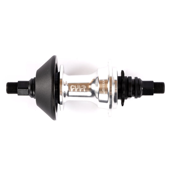 Cult LHD Hybrid Hub - Polished Silver 9 Tooth