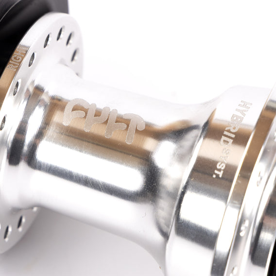 Cult LHD Hybrid Hub - Polished Silver 9 Tooth