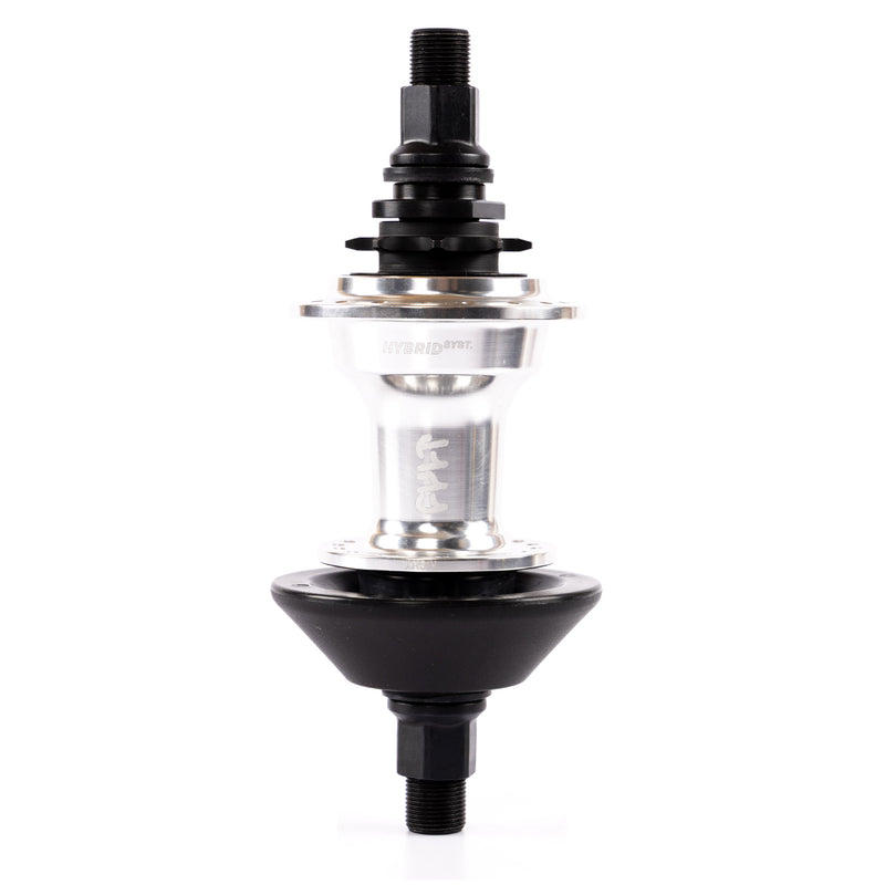 Cult LHD Hybrid Hub - Polished Silver 9 Tooth