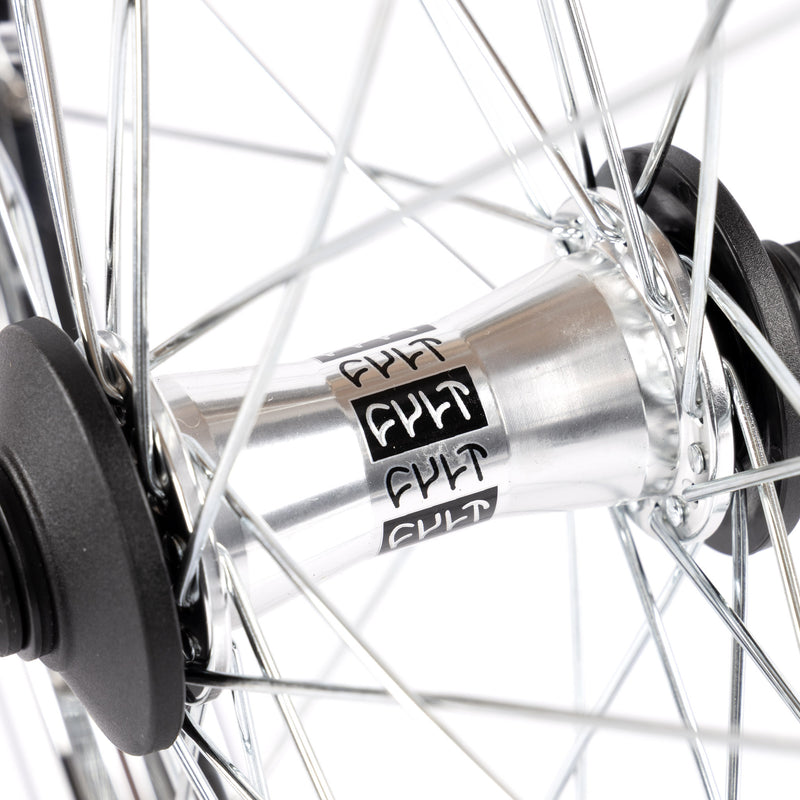 Cult Crew V2 Front Wheel With Guards - Chrome 10mm (3/8")